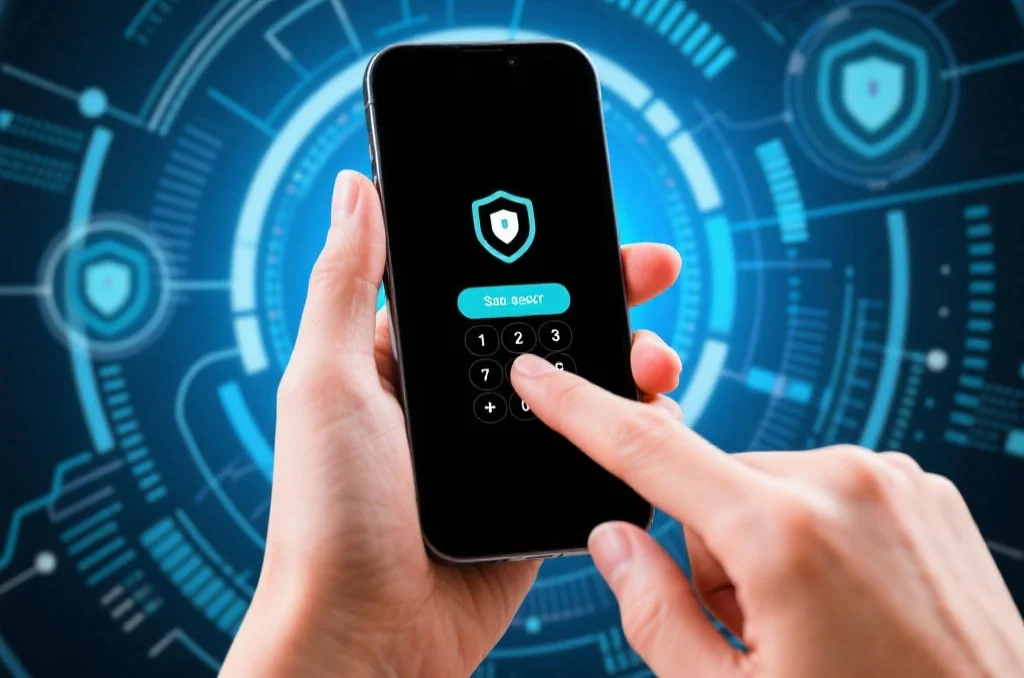 用户安全输入密码和数据保护的示意图